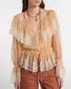 Chloe Chloé Lace-trimmed silk blouse - 3