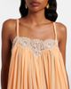 Chloe Chloé Lace-trimmed silk georgette minidress - 3