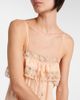 Chloe Chloé Lace-trimmed silk jacquard midi dress - 3