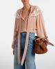 Chloe ChloÃ© Lace-trimmed tie-neck silk blouse - 2
