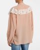 Chloe ChloÃ© Lace-trimmed tie-neck silk blouse - 5