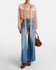Chloe ChloÃ© Lace-trimmed tie-neck silk blouse - 6