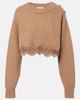 Chloe ChloÃ© Lace-trimmed wool and cashmere sweater - 1