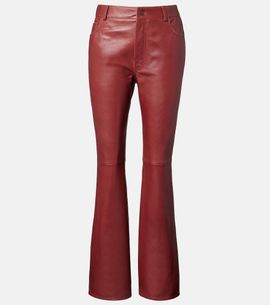 Chloe Chloé Leather flared pants