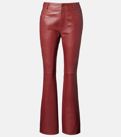 Chloe Chloé Leather flared pants