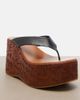 Chloe Chloé Leather wedge thong sandals - 6