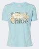 Chloe Chloé Logo printed cotton jersey T-shirt - 1