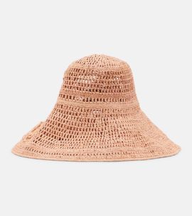 Chloe ChloÃ© Logo raffia sunhat