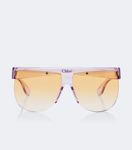 Chloe Chloé Logo shield sunglasses
