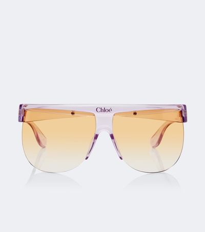 Chloe Chloé Logo shield sunglasses