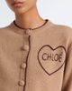 Chloe Chloé Logo wool and cashmere cardigan - 3