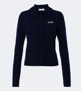 Chloe Chloé Logo wool cardigan
