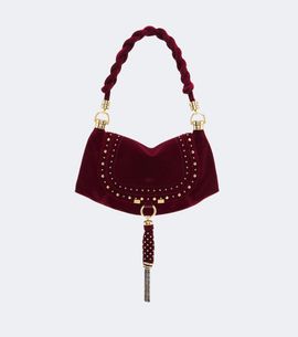 Chloe Chloé Marcie Foulard Small velvet shoulder bag