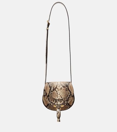 Chloe ChloÃ© Marcie Mini snake-effect leather crossbody bag