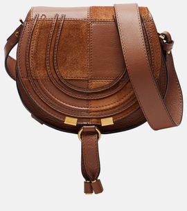 Chloe ChloÃ© Marcie Small leather and suede crossbody bag