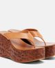 Chloe Chloé Maxime leather wedge thong sandals - 1
