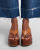 Chloe Chloé Maxime leather wedge thong sandals - 2