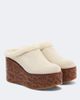 Chloe Chloé Maxime shearling-trimmed suede platform mules - 1