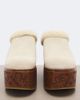 Chloe Chloé Maxime shearling-trimmed suede platform mules - 5