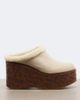 Chloe Chloé Maxime shearling-trimmed suede platform mules - 6