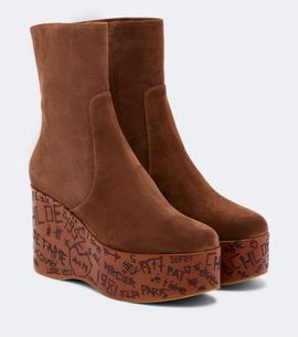 Chloe Chloé Maxime suede mid-calf boots