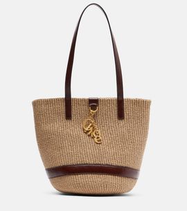 Chloe ChloÃ© Medium leather-trimmed basket bag