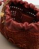 Chloe ChloÃ© Mini leather-trimmed raffia bucket bag - 3