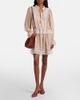 Chloe ChloÃ© Mini leather-trimmed raffia bucket bag - 5