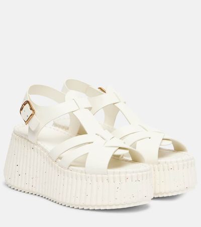 Chloe ChloÃ© Nama 80 leather platform sandals