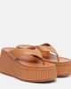 Chloe Chloé Nama 80 leather platform thong sandals - 1