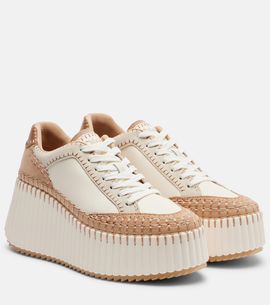 Chloe Chloé Nama leather platform sneakers