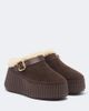 Chloe Chloé Nama shearling-lined suede platform mules - 1