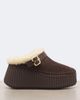 Chloe Chloé Nama shearling-lined suede platform mules - 6