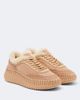 Chloe Chloé Nama shearling-lined suede platform sneakers - 1