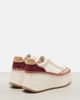 Chloe Chloé Nama suede-trimmed leather platform sneakers - 3