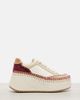 Chloe Chloé Nama suede-trimmed leather platform sneakers - 5