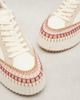 Chloe Chloé Nama suede-trimmed leather platform sneakers - 6