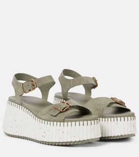 Chloe Chloé Nama suede platform sandals