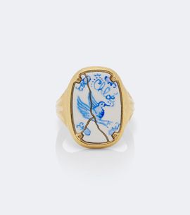 Chloe Chloé Oversized enamel ring