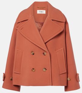Chloe ChloÃ© Oversized wool-blend peacoat