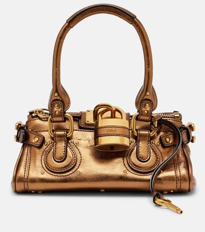 Chloe ChloÃ© Paddington metallic leather shoulder bag