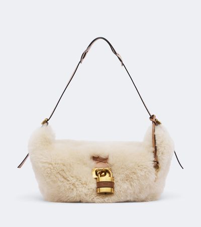 Chloe Chloé Paddington shearling shoulder bag
