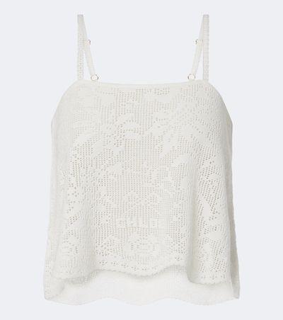 Chloe ChloÃ© Pointelle cotton top