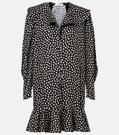 Chloe ChloÃ© Polka-dot silk jacquard minidress
