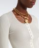 Chloe Chloé Ribbed-knit cotton and silk jersey top - 3