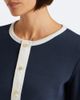 Chloe Chloé Ribbed-knit cotton jersey Henley shirt - 3