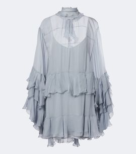 Chloe Chloé Ruffled muslin minidress