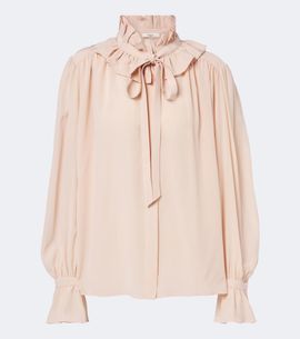 Chloe Chloé Ruffled silk chiffon blouse