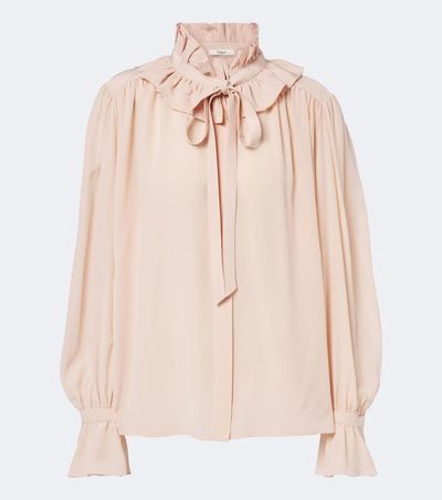 Chloe Chloé Ruffled silk chiffon blouse