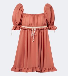Chloe Chloé Ruffled silk georgette minidress